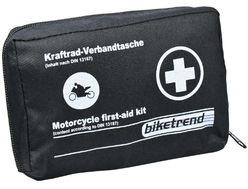 GoLab ® Motorrad Erste Hilfe Set - klein und kompakt, Verbandtasche nach  DIN 13167 mit Warnweste für alle europäischen Länder geeignet (Österreich